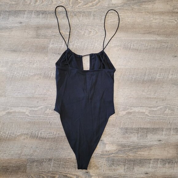 ZARA | Scoop Neck Bodysuit Plunge | Sz. M - Picture 6 of 7